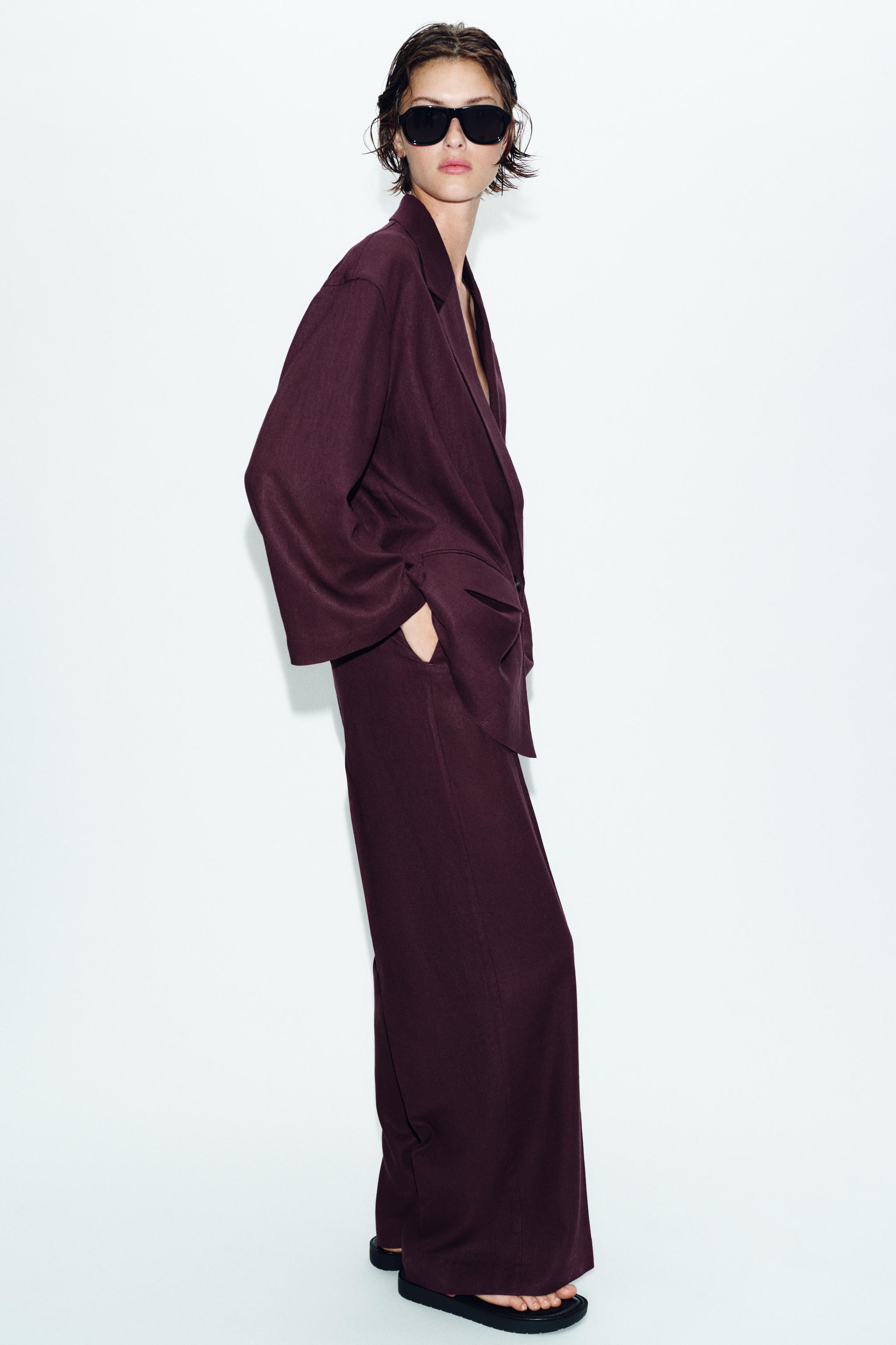 STRAIGHT LEG LINEN PANTS